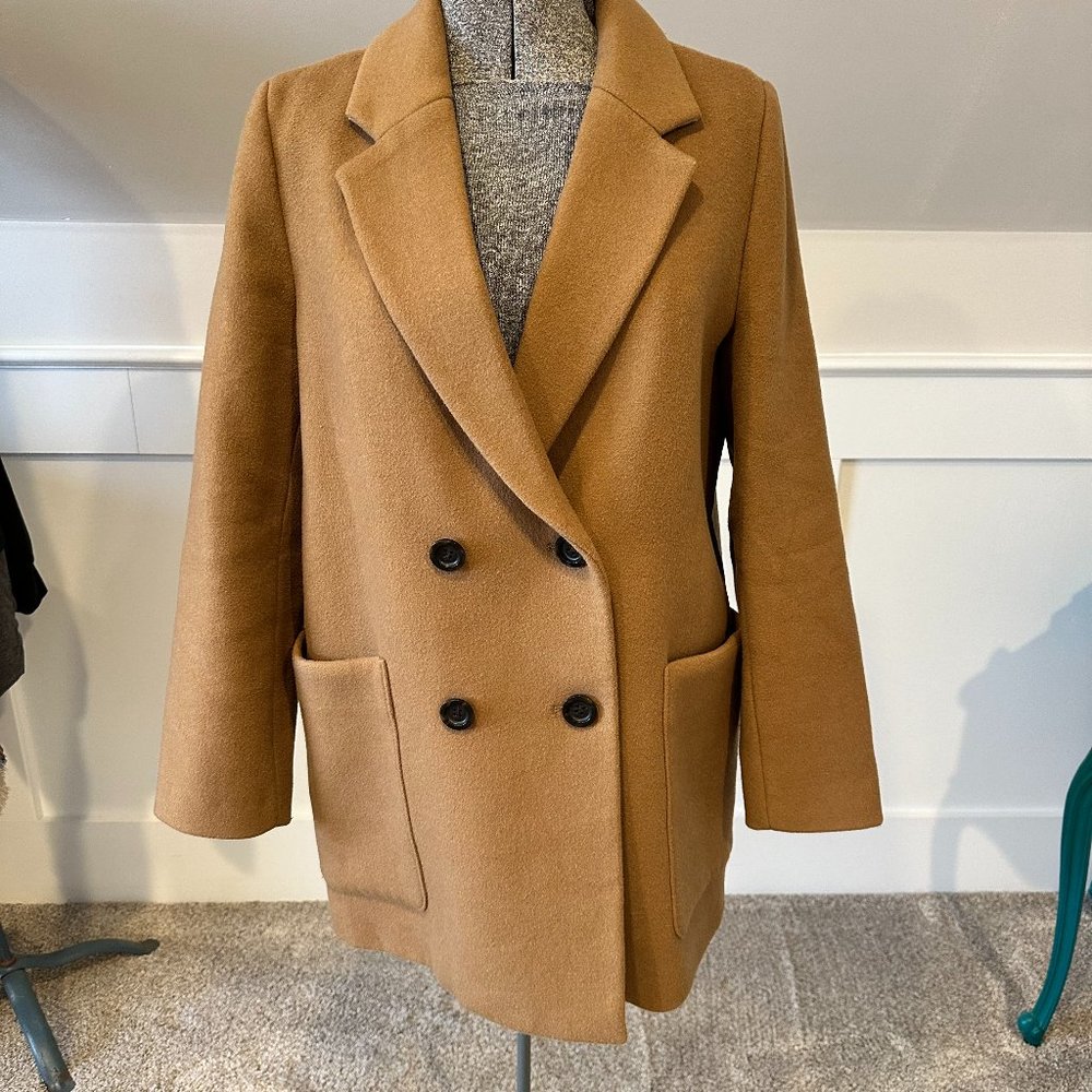 Madewell | Wool Camel Coat Oversized | Size L